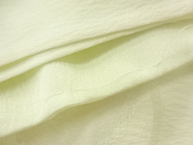  未使用品　雪芝模様織出し単衣長襦袢